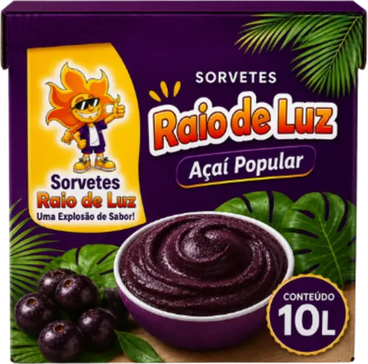 Pote de Açaí Raio de Luz 10 L Tradicional